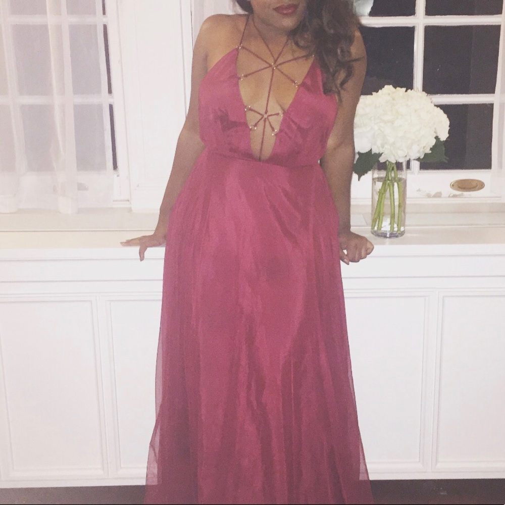 Topshop Petite tulle gown